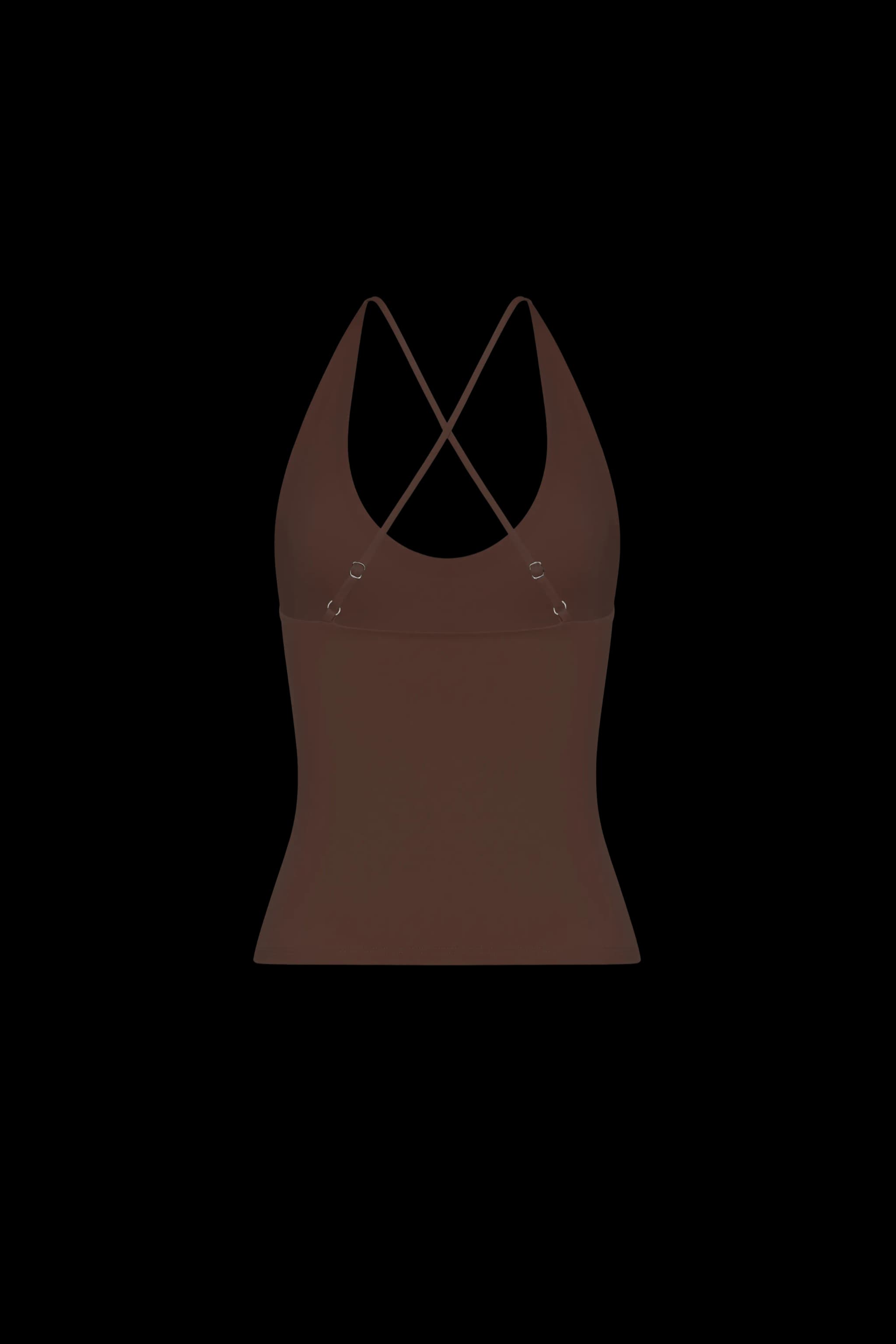 Cross-back top Chocolate - product image 2