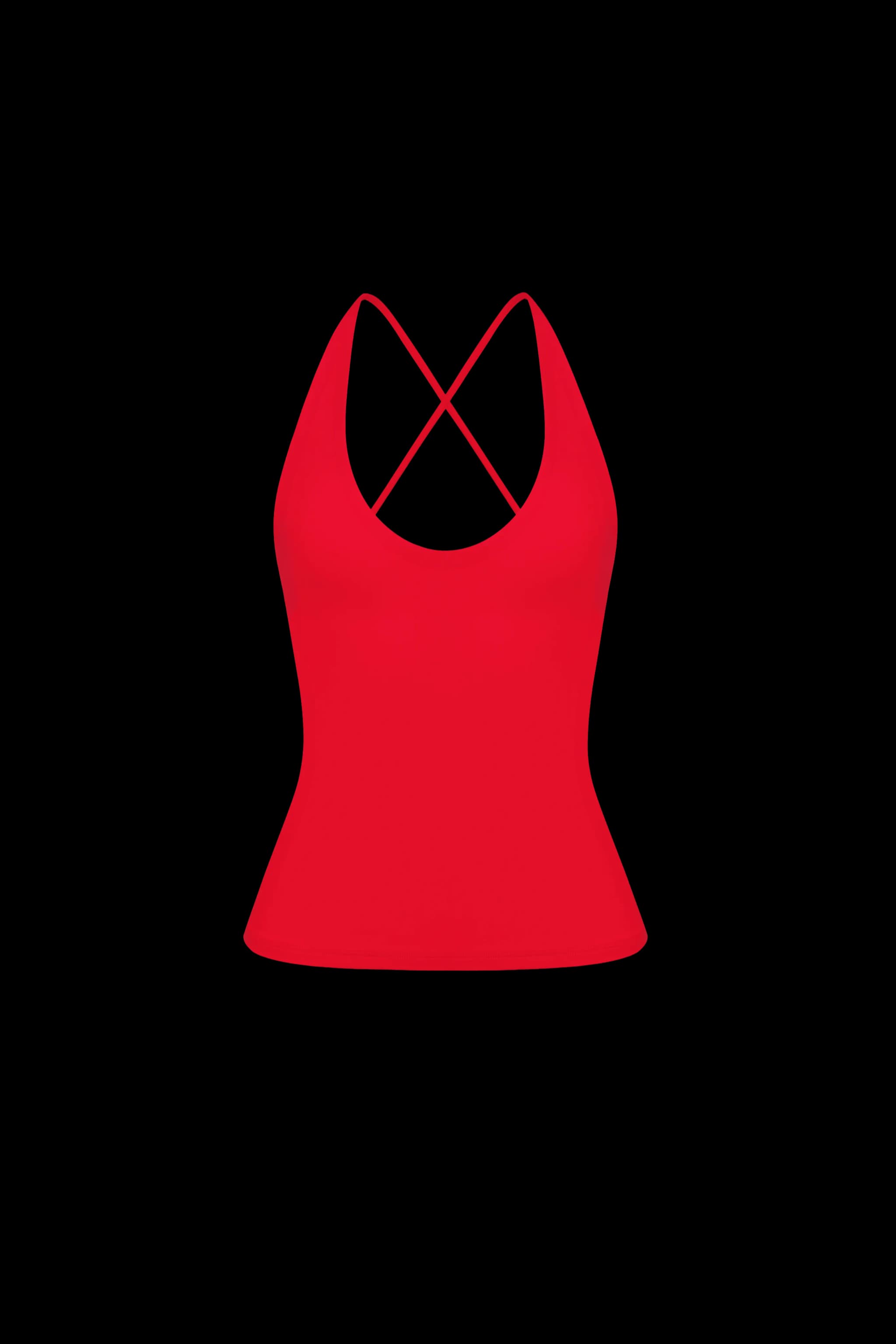 Cross-back top Tropical red - product image 1