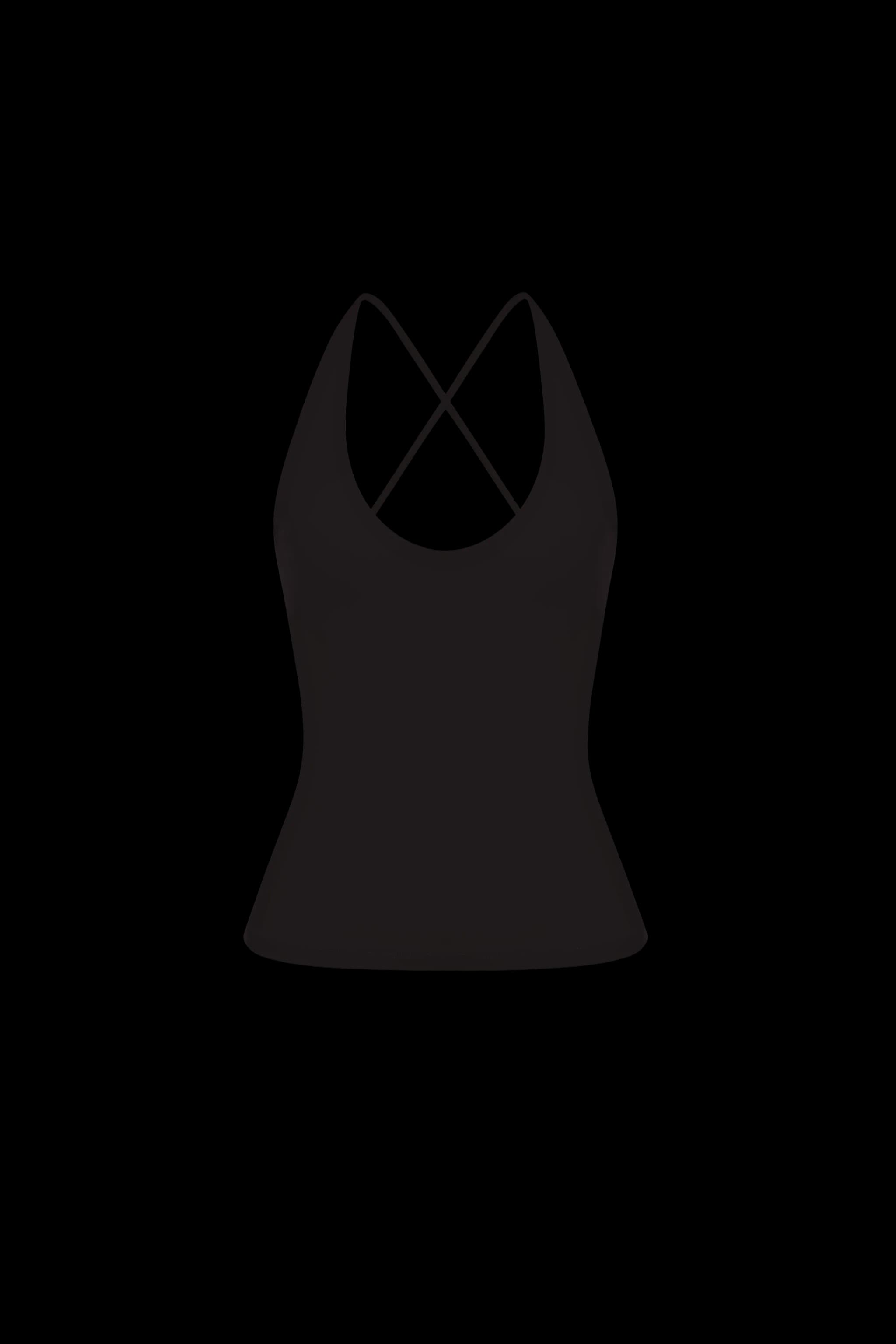 Cross-back top Black - product image 1