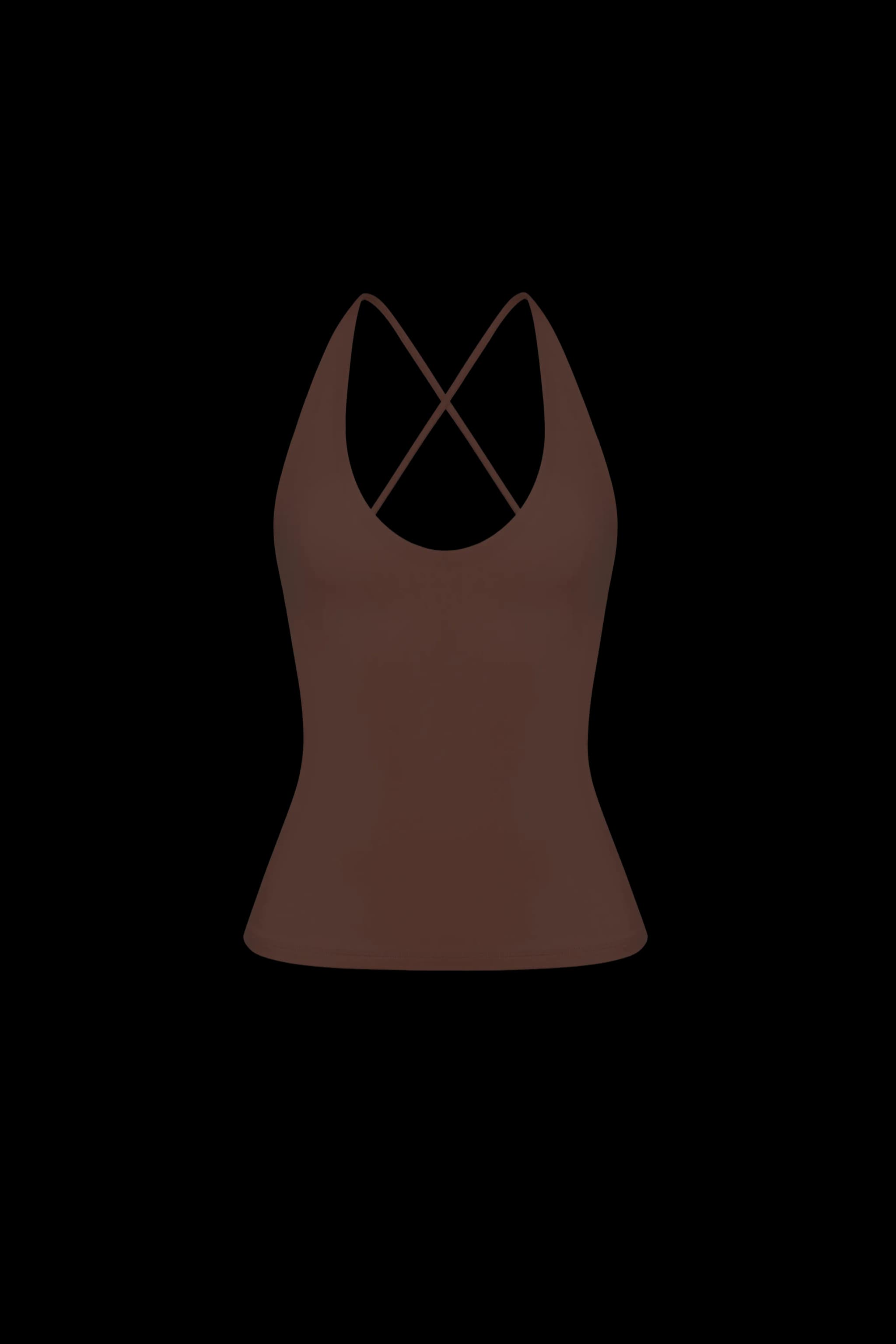 Cross-back top Chocolate - product image 1