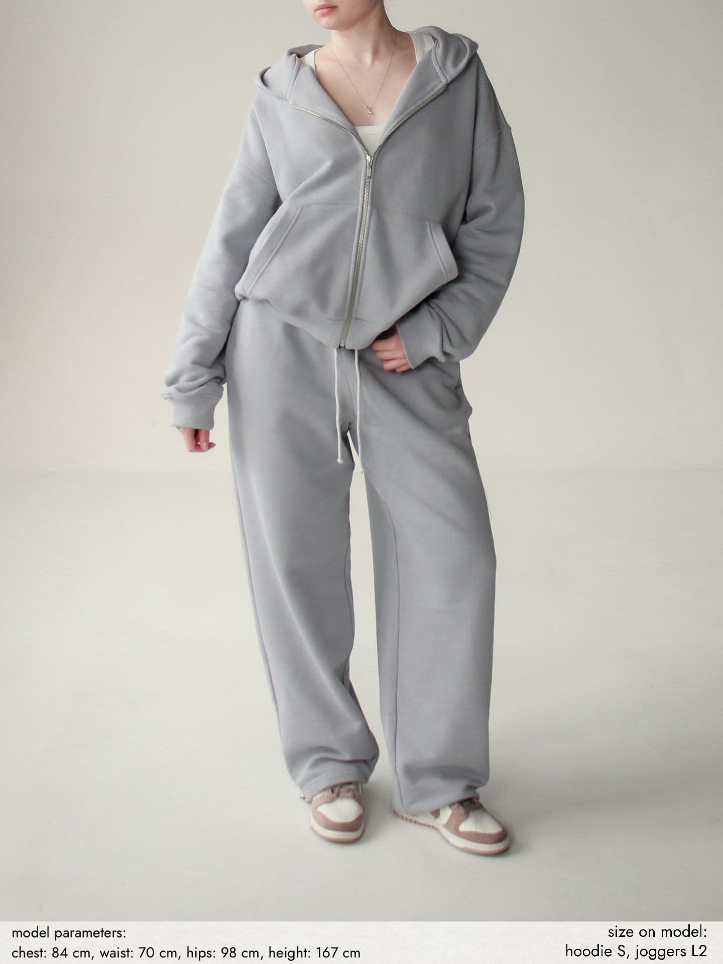 Зип худи Серое - product image 3